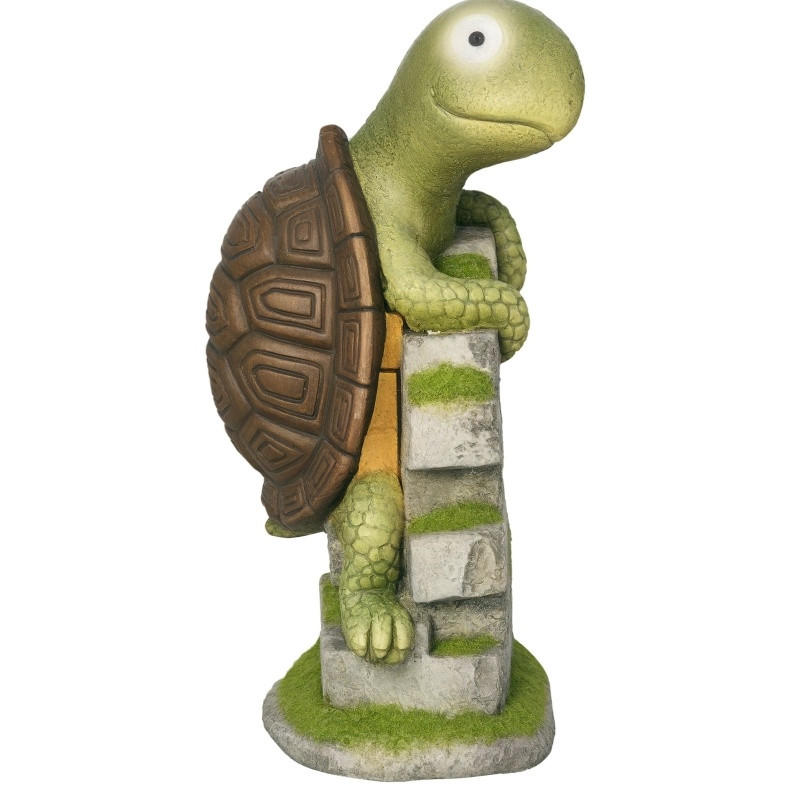 SOLAR Gartenfigur Schildkröte 17.5x18.5x36.5 cm mit led - Multicolor, Metall (18.5/36.5/17.5cm) - Modfu