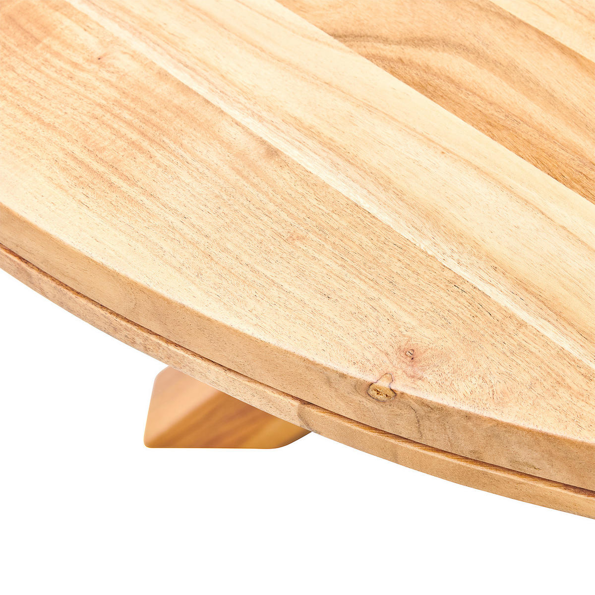 MASSIVER ESSTISCH - Massivholz - Akazie Braun - Akaziefarben, Akazienholz/Holz (140/140/76cm) - home24