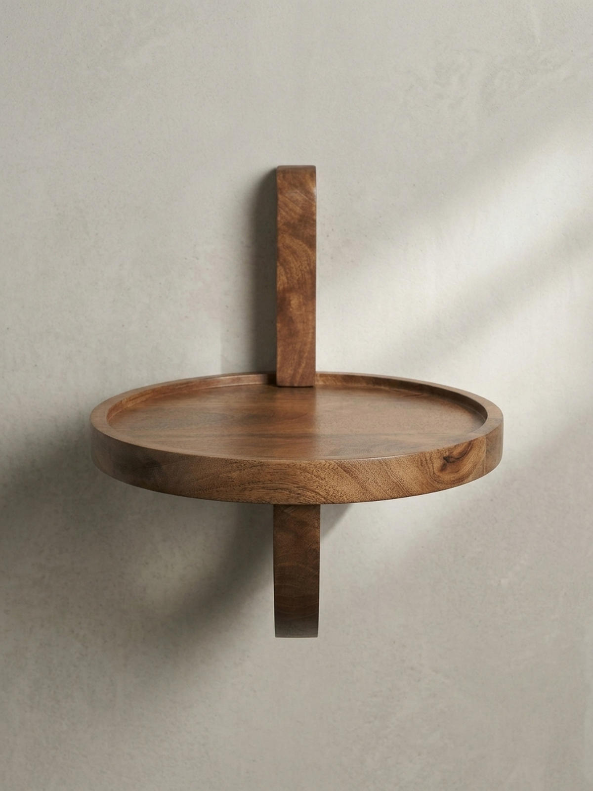 WANDREGAL Mango Massivholz Modern Stil 30x33x30 cm Rund - Braun, Holz (30/33/30cm) - KADIMA DESIGN