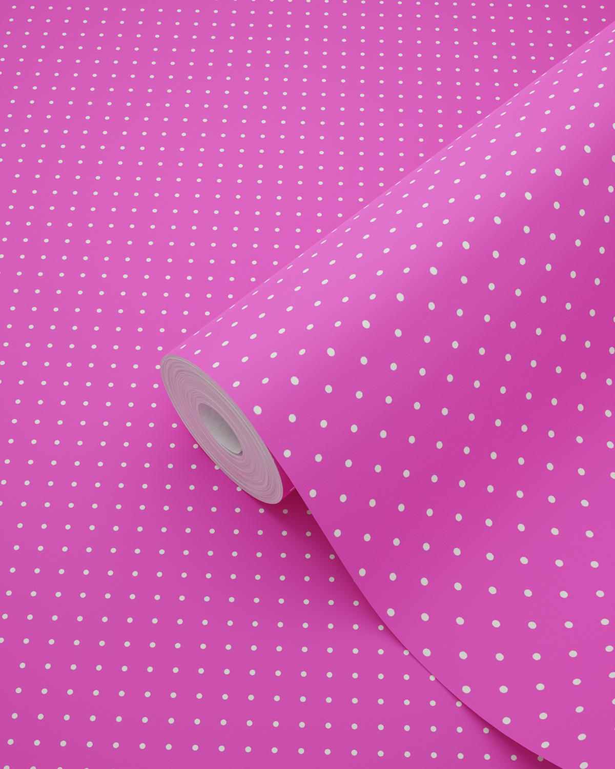 TAPETE feine Punkte 53 cm x 10.05 m - Pink, Papier (53/0.1cm) - ESTAhome
