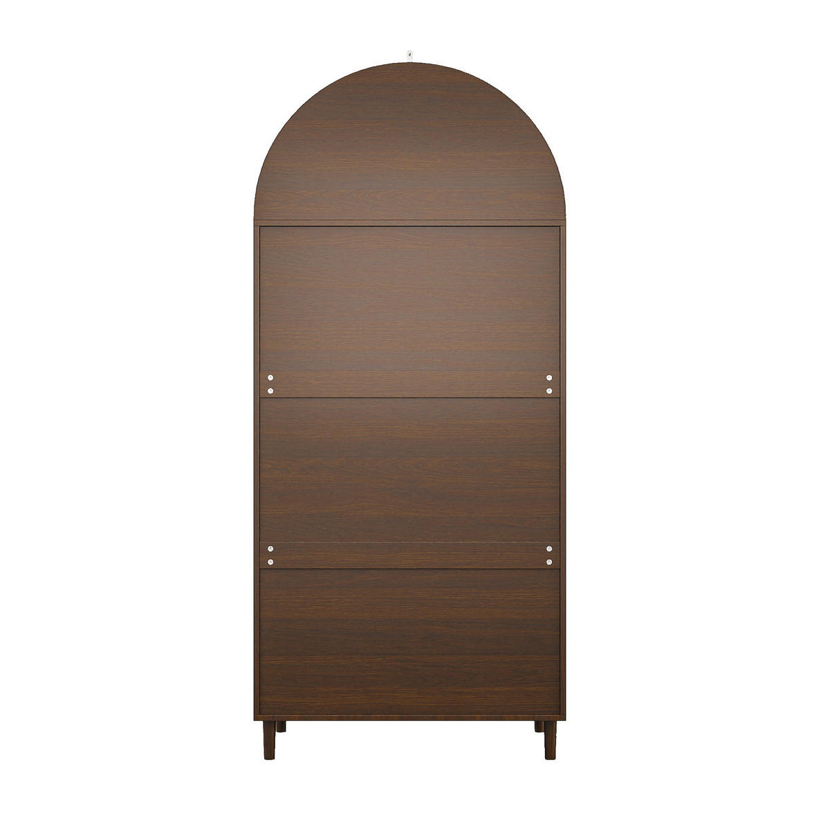 GARDEROBENSCHRANK DE-37614 80/50/179 cm mit Rattan-Türen Walnuss - Walnussfarben, Holzwerkstoff (80/179/50cm) - ComfortXL