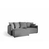 ECKSOFA Minea Mit Schlaffunktion - Dunkelgrau, Holzwerkstoff/Textil (221/153cm) - Fun Möbel