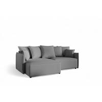 ECKSOFA Minea Mit Schlaffunktion - Dunkelgrau, Holzwerkstoff/Textil (221/153cm) - Fun Möbel