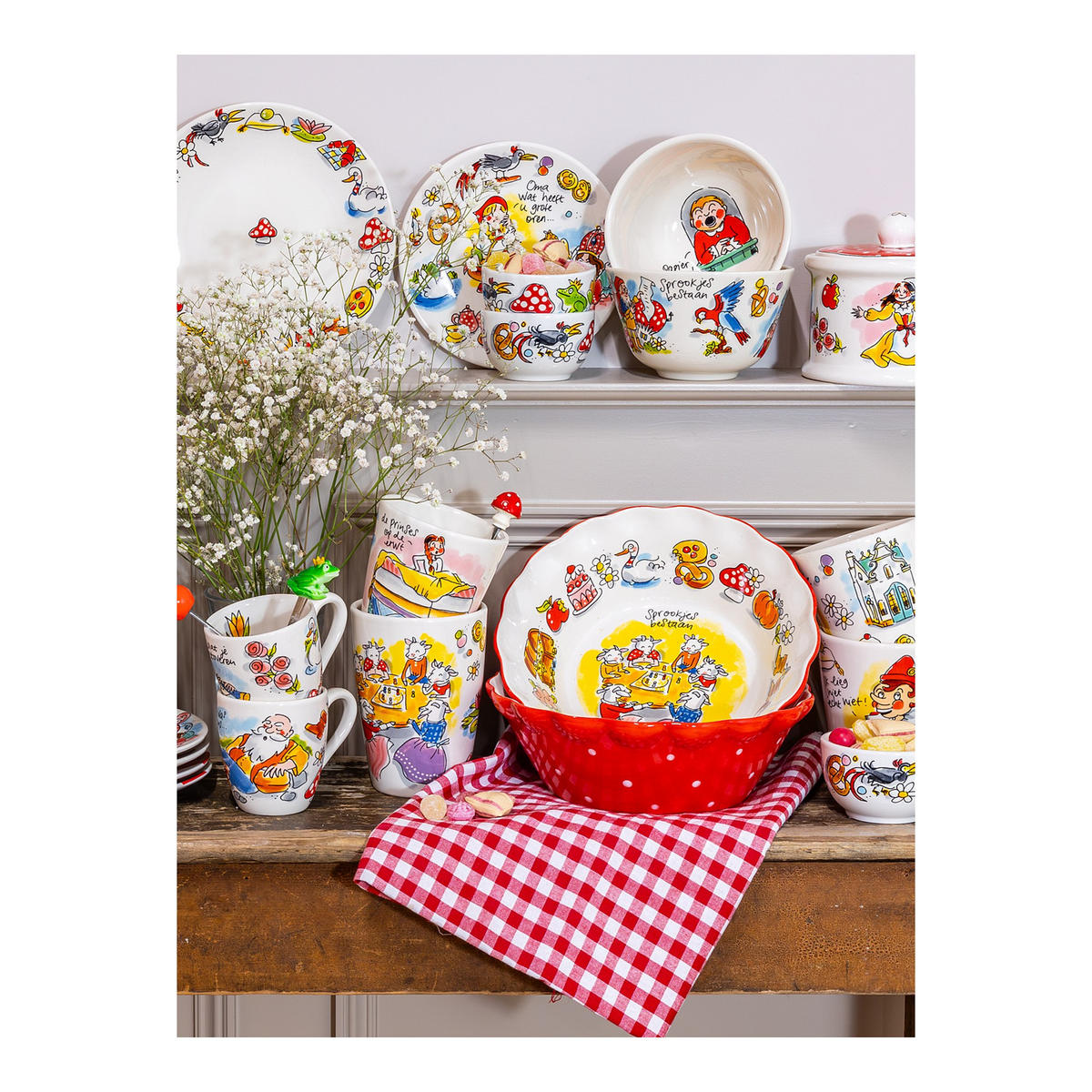 BECHER Efteling Pinocchio in Bunt - 350 ml - Multicolor, Keramik (0.35L) - Blond Amsterdam