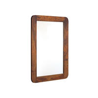 SPIEGEL Sheesham 90x2x60 walnuss gewachst MALMÖ 2 #115 - Dunkelbraun, Holz (90/60/2cm) - Massivmoebel24