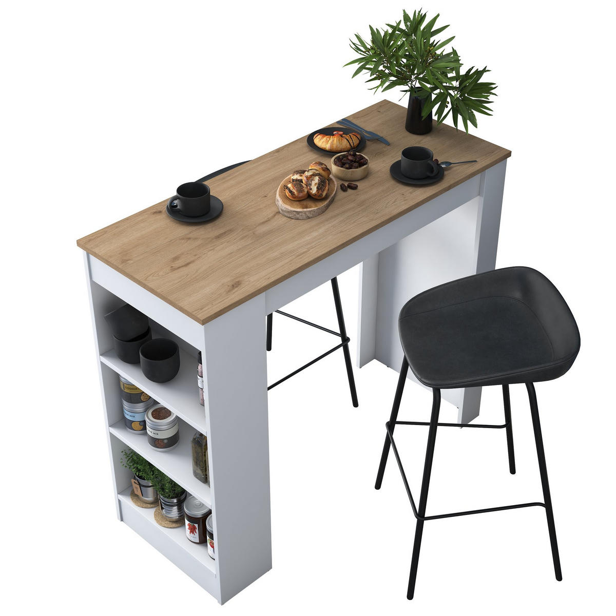 ESSTISCH juan Braun - Braun, Holz (120/50/100cm) - Habitat Garten