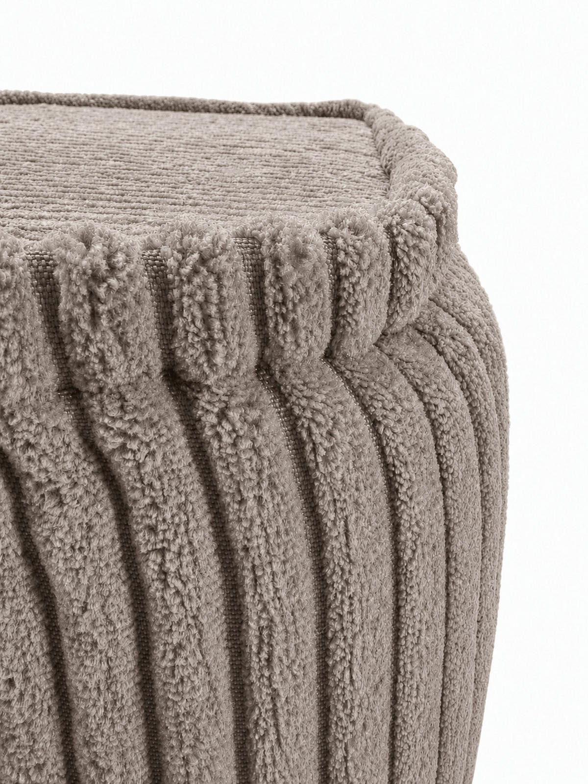 SCHLAFSESSEL ausklappbar, modularer Bodensessel mit Rückenrolle in Taupe - Taupe, Textil (80/62/95cm) - SURB