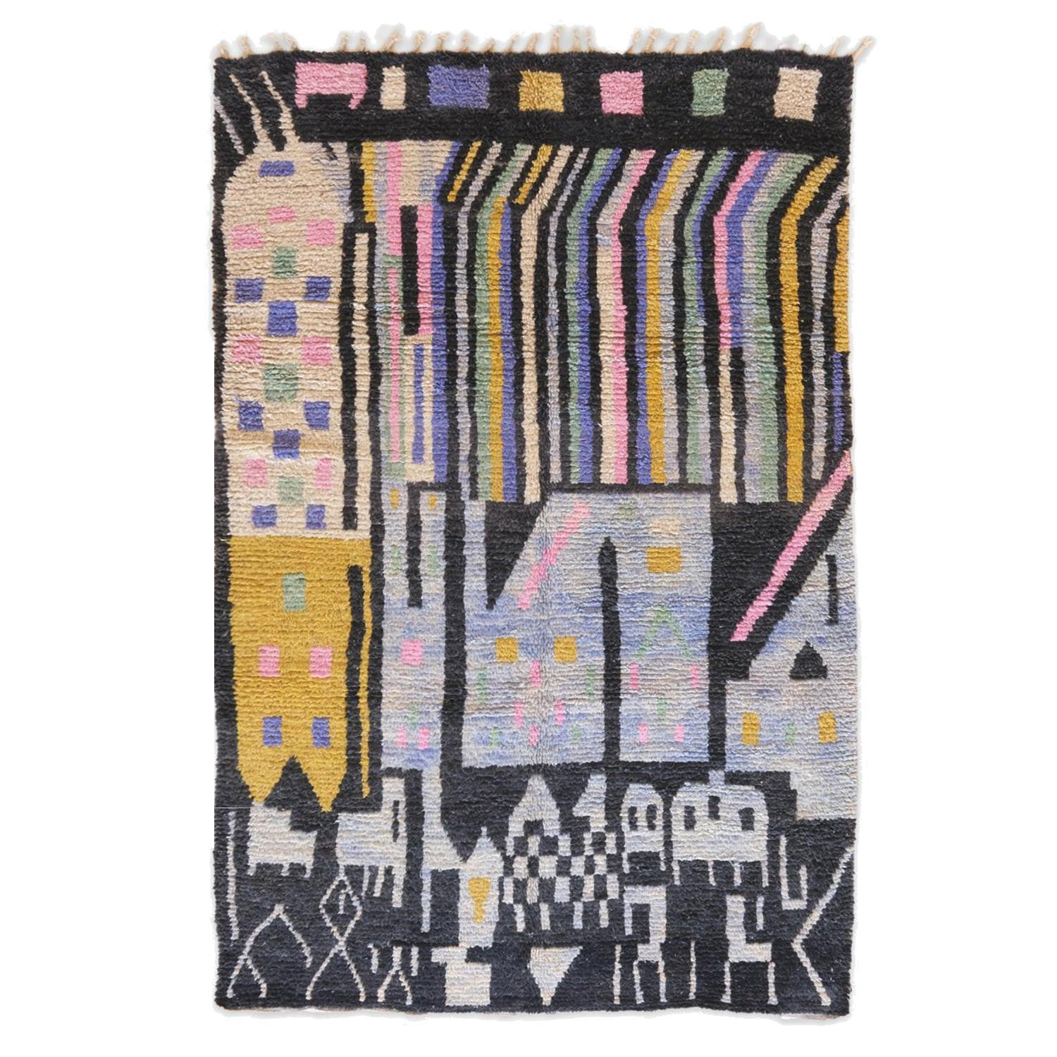 BERBERTEPPICH aus reiner Wolle 202x 307 cm - Multicolor, Naturmaterialien (202/307cm) - AFK Living