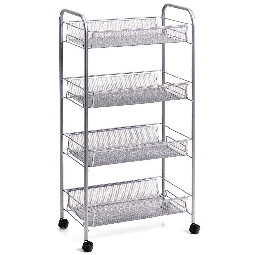 XXXLutz Servierwagen Silber 26x83.5x42.5 cm