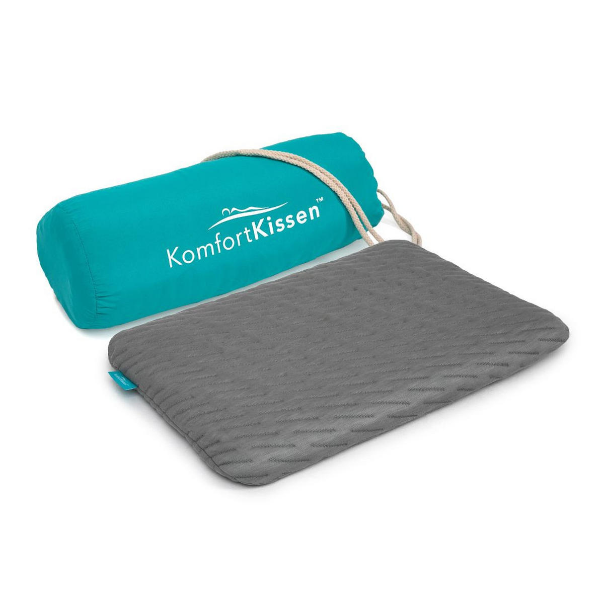 FLACHKISSEN - Grau, Textil (40/40cm) - KomfortKissen