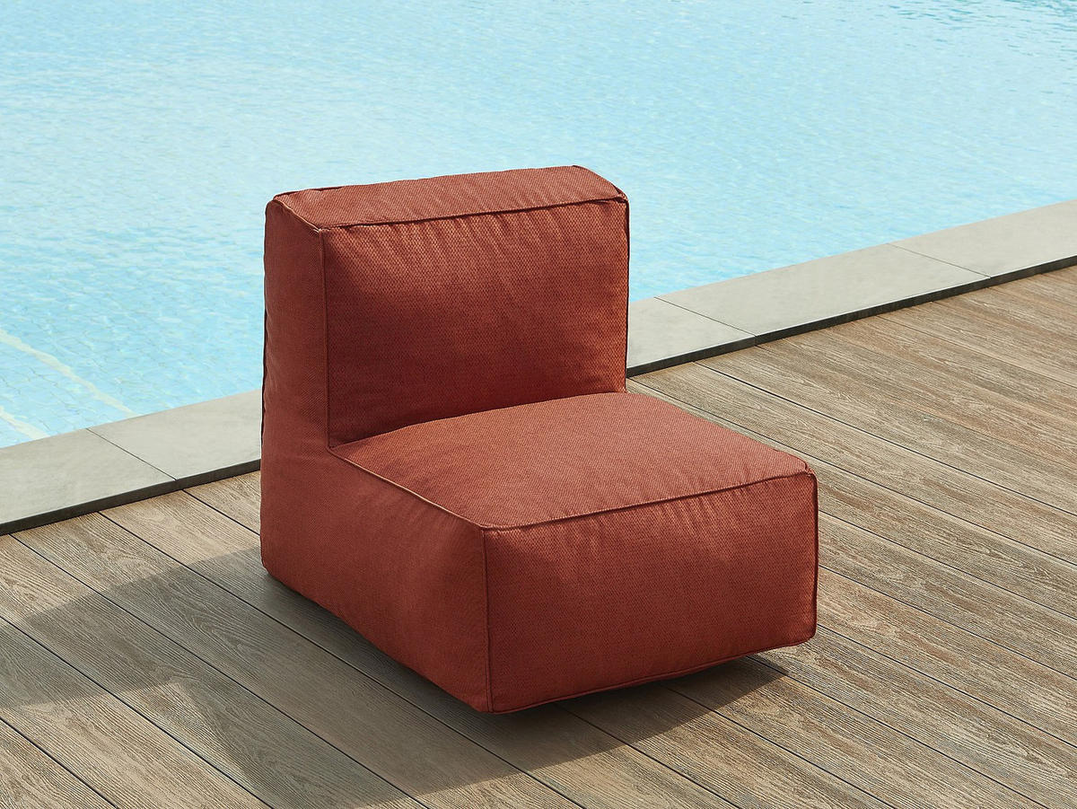GARTENSESSEL - 1 -Sitzer - Olefin - terracotta - NOUMARA - Braun, Textil (95/80/70cm) - Vente-Unique