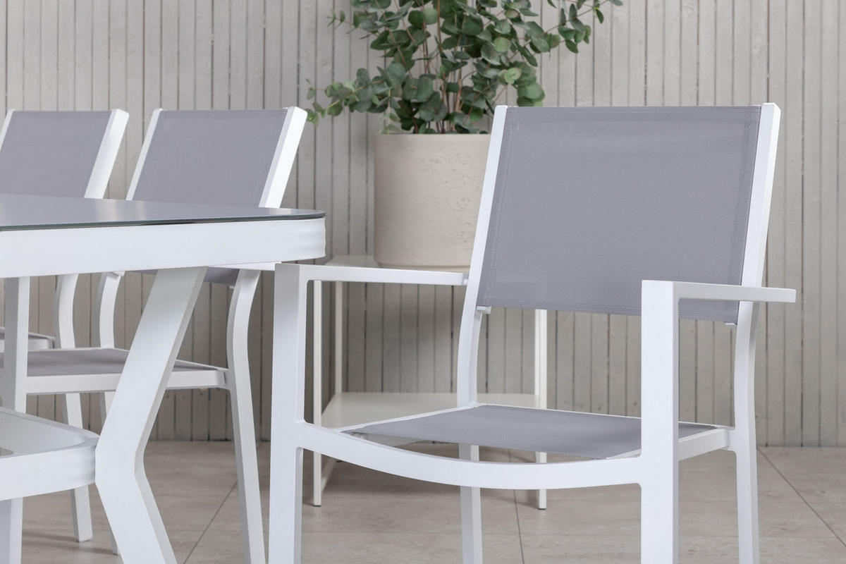 GARTENTISCHGRUPPE Schwarz - Schwarz, Holzwerkstoff - ebuy24