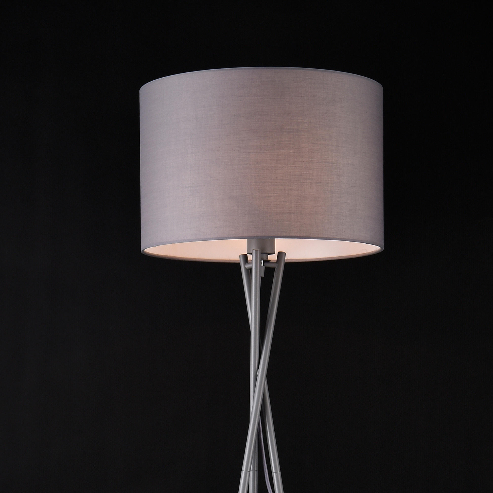 Thumbnail - lux.pro Stehleuchten, Grau, Metall, 38x25x38 cm, Lampen & Leuchten, Innenbeleuchtung, Stehlampen, Stehlampen