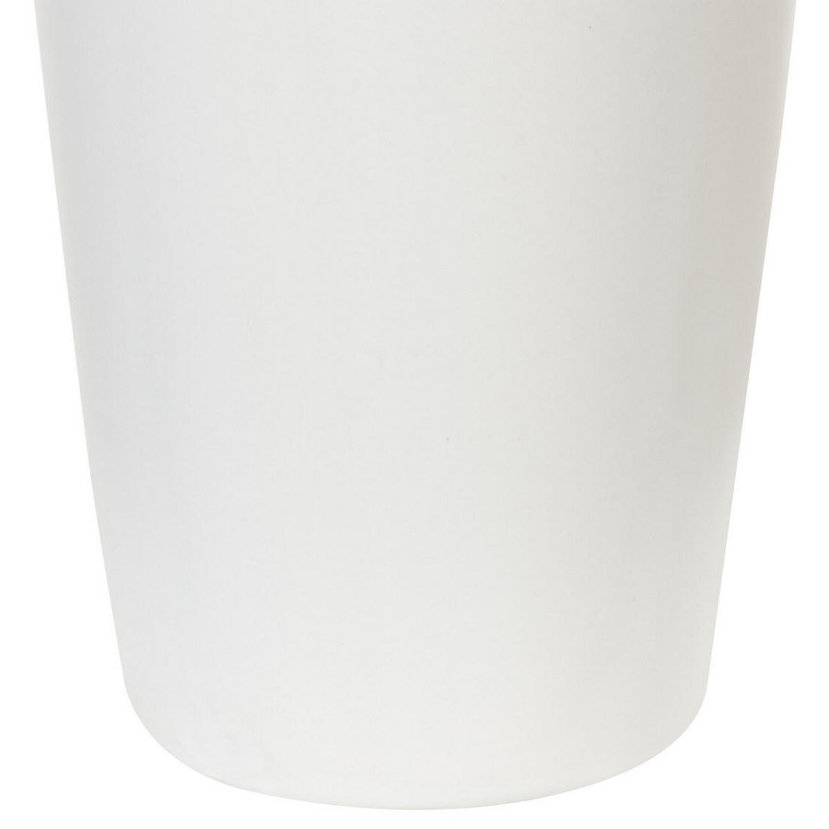 DEKOVASE Steinzeug weiß Apamea - Weiß, Stein (33cm) - Beliani