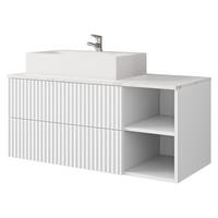 DULAP PENTRU CHIUVETA Kertos Rillen - alb, compozit lemnos (100/45/45cm) - MIRJAN24