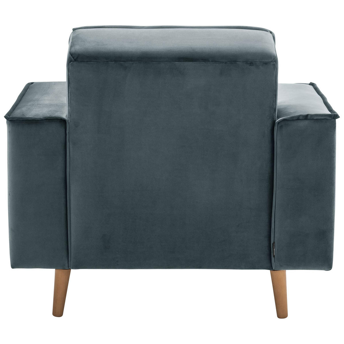 POLSTERSESSEL Kavindra Samtvelours azur - Aubergine, Kunststoff (78/84/100cm) - 58aufmkessel