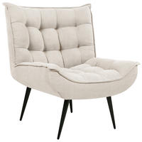 SESSEL Polsterbezug Beige Alvesta - Beige, Textil (73/92/79cm) - Beliani