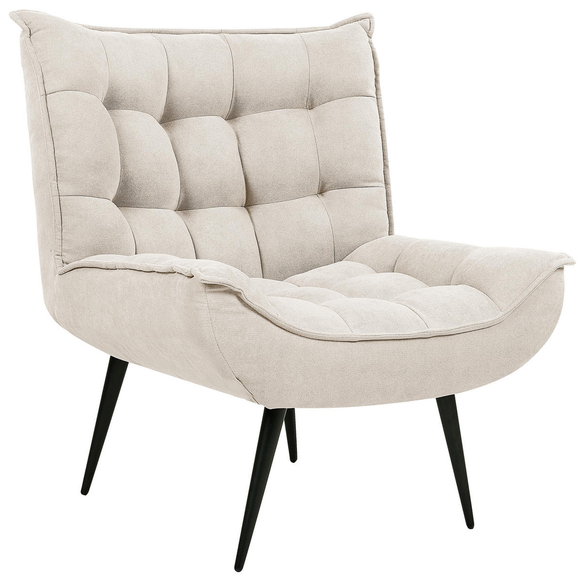 SESSEL Polsterbezug Beige Alvesta - Beige, Textil (73/92/79cm) - Beliani