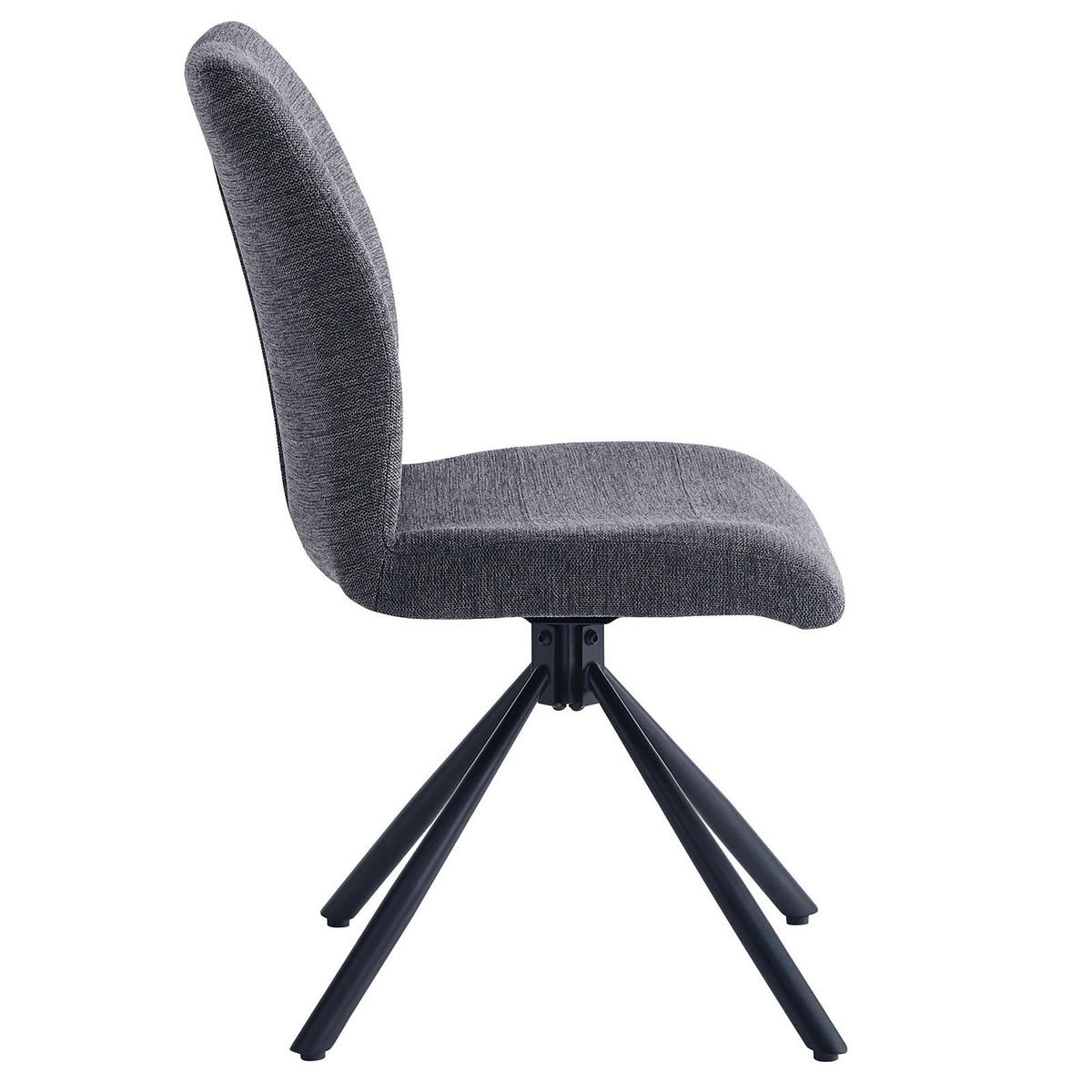 ESSZIMMERSTUHL TAURUS 2ER-SET - Grau, Textil (48/91/61cm) - IDIMEX