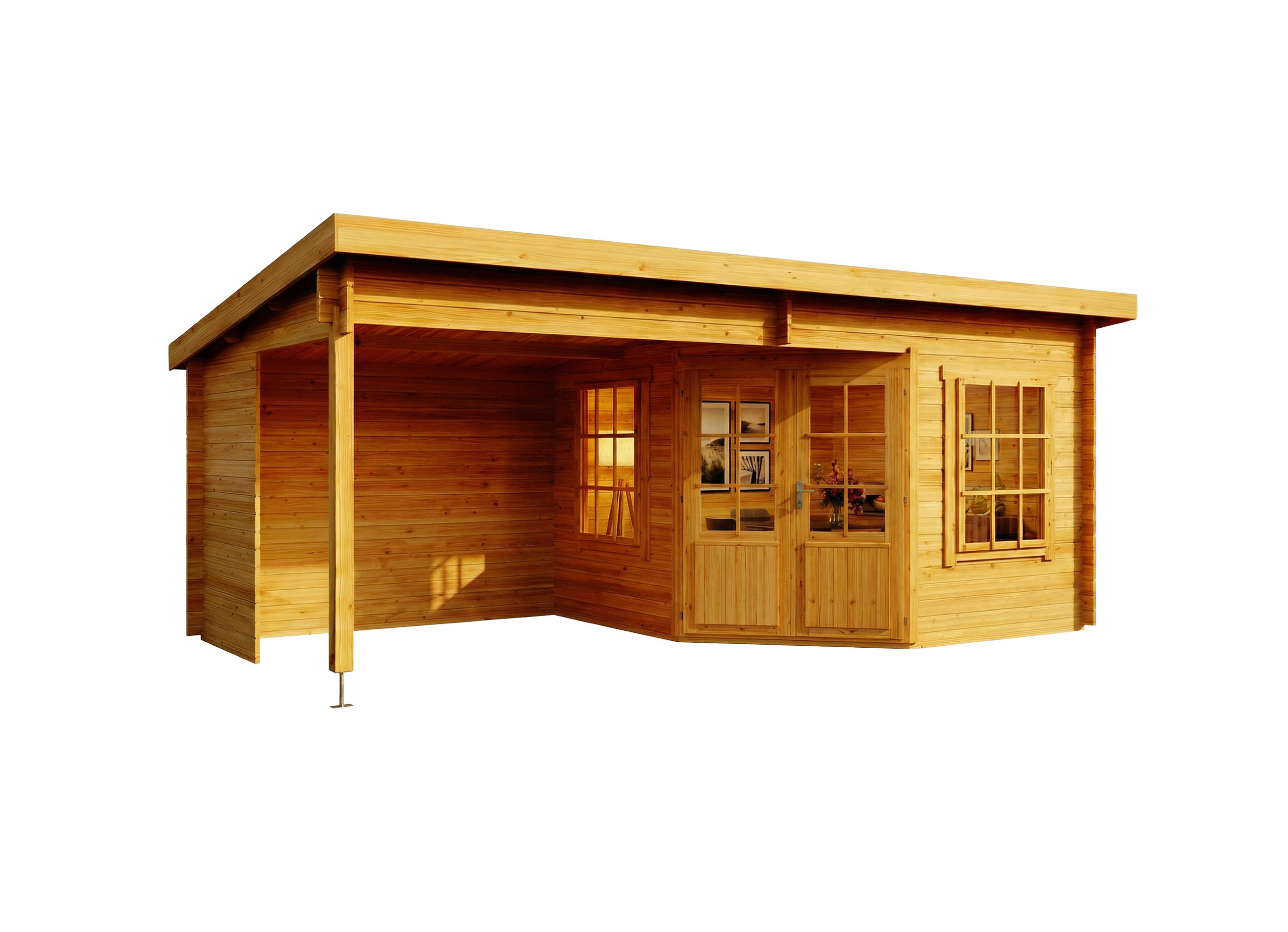 Alpholz Gartenhaus Pinien 598x239x330 cm