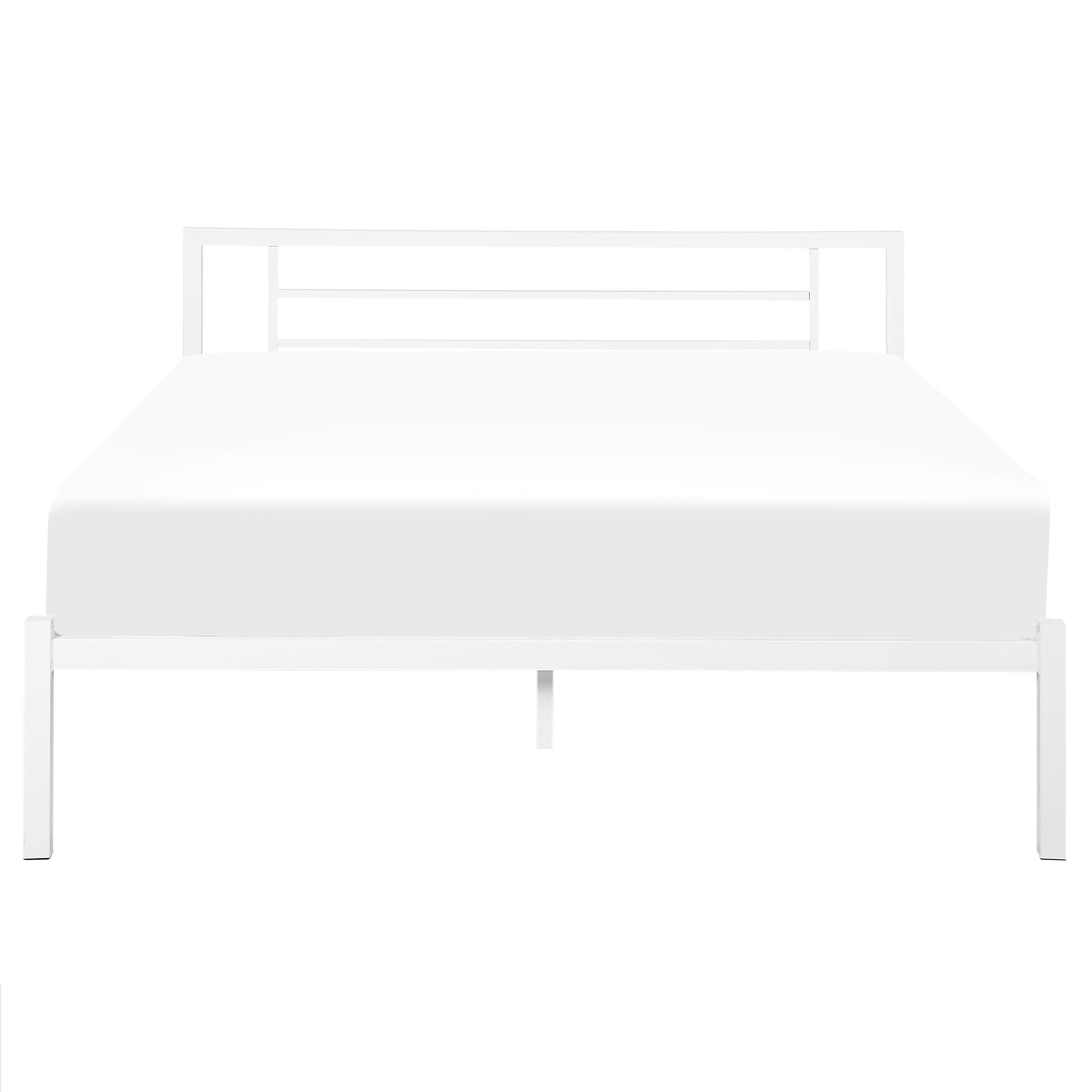 METALLBETT 160/200cm Weiß Cusset - Weiß, Metall (160/200cm) - Beliani