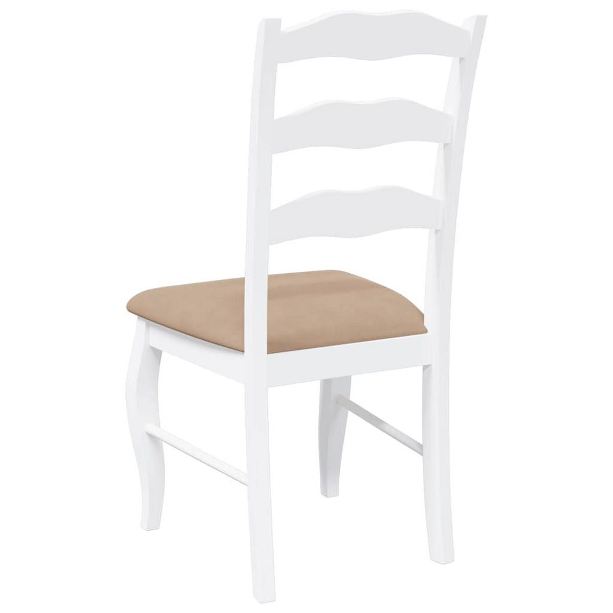 ESSZIMMERSTÜHLE Resz mit Kissen 2er-Set Weiß-Braun - Braun, Holz (48/99/53.5cm) - DELUKE