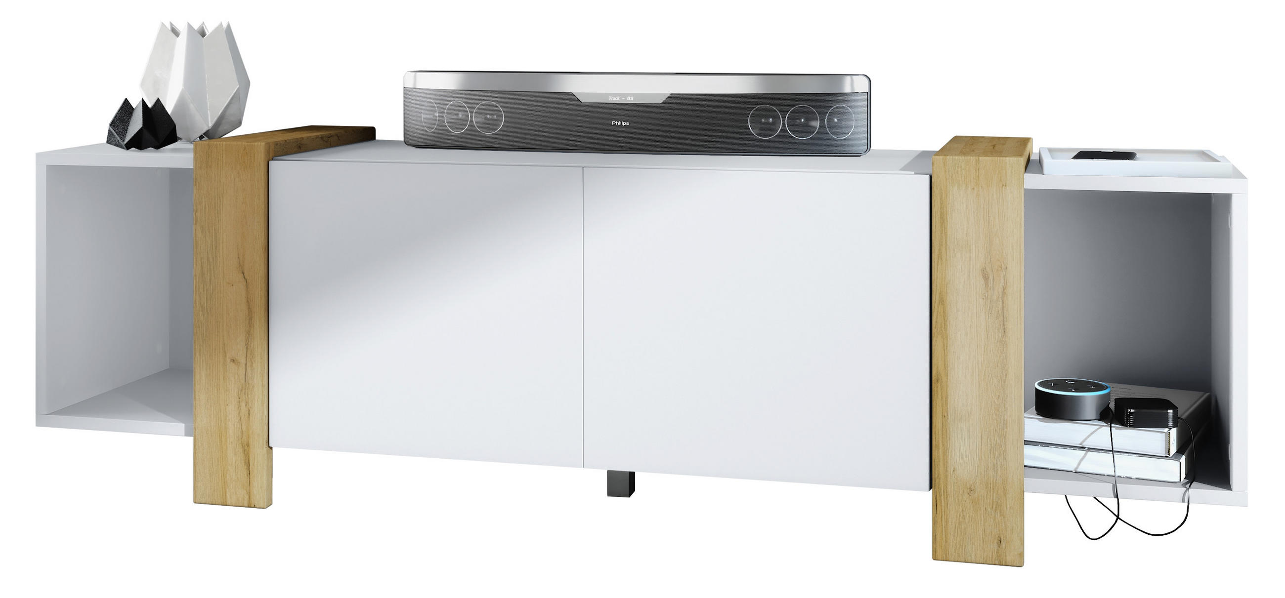 Vladon Lowboard Eiche 149x45.5x34 cm