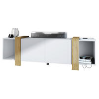 LOWBOARD Ida Blenden in Eiche Natur - Eichefarben, Holzwerkstoff (149/45.5/34cm) - Vladon