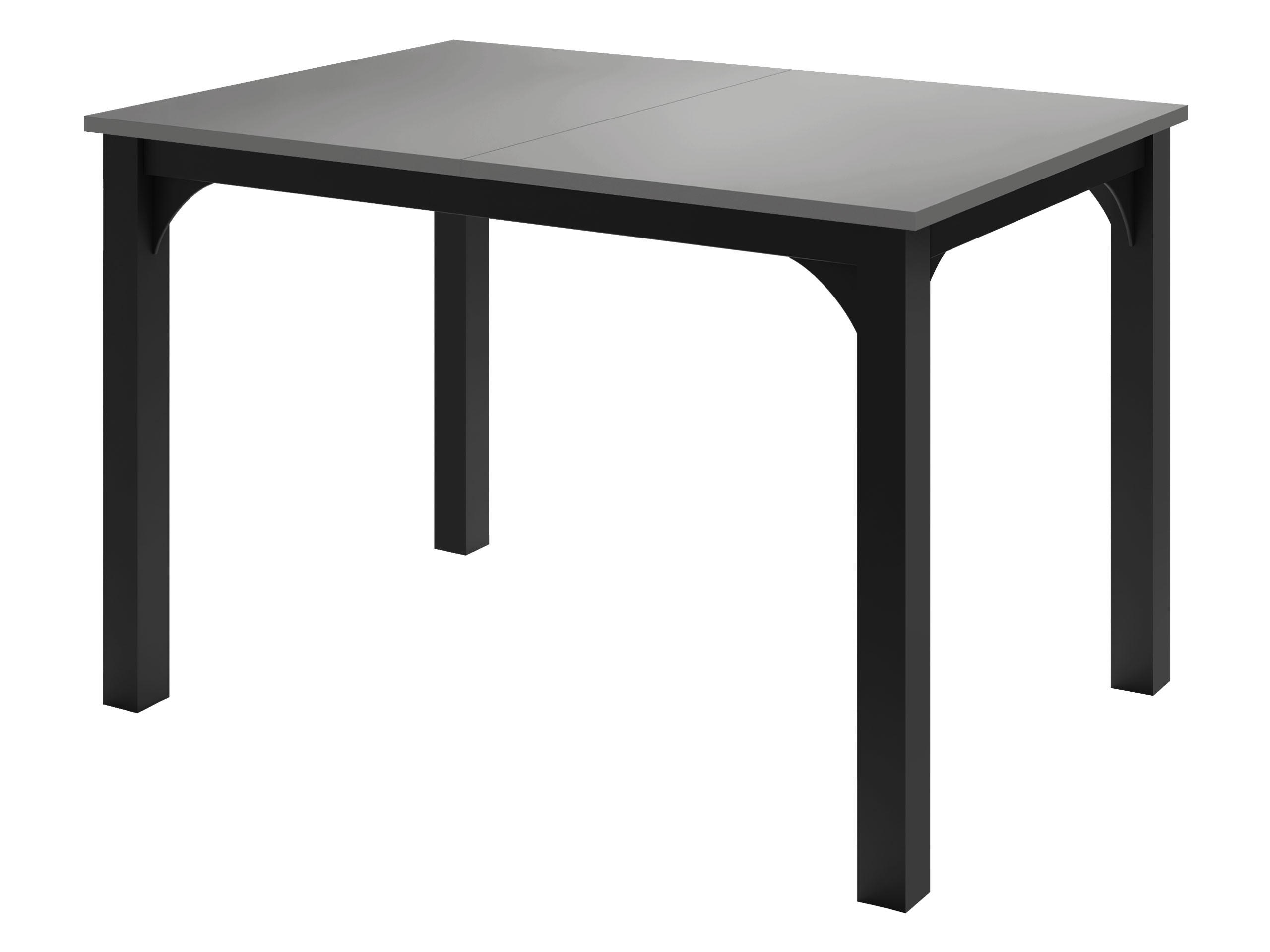 ESSTISCH Focus 120 - Schwarz/Grau, Holzwerkstoff/Metall (80/120/76cm) - MIRJAN24