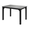 ESSTISCH Focus 120 - Schwarz/Grau, Holzwerkstoff/Metall (80/120/76cm) - MIRJAN24