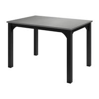 ESSTISCH Focus 120 - Schwarz/Grau, Holzwerkstoff/Metall (80/120/76cm) - MIRJAN24
