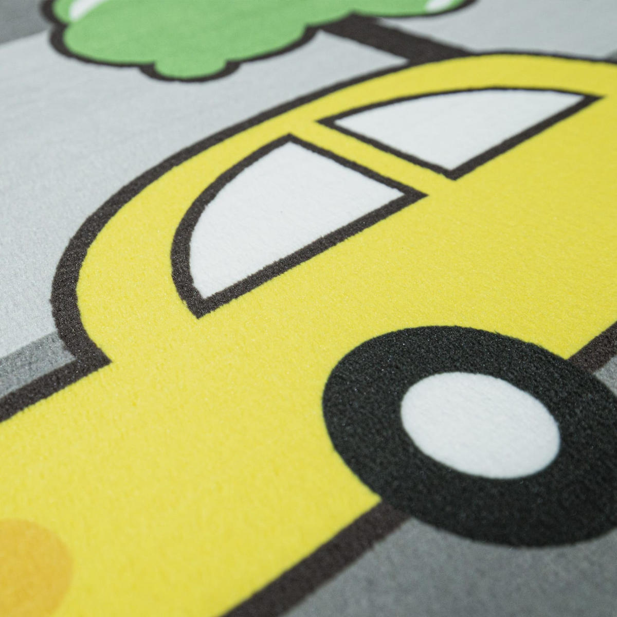KINDERTEPPICH Waschbar, mit Straßen-Motiv, Grau, 155 x 230 cm - Grau, Textil (155/230cm) - KADIMA DESIGN