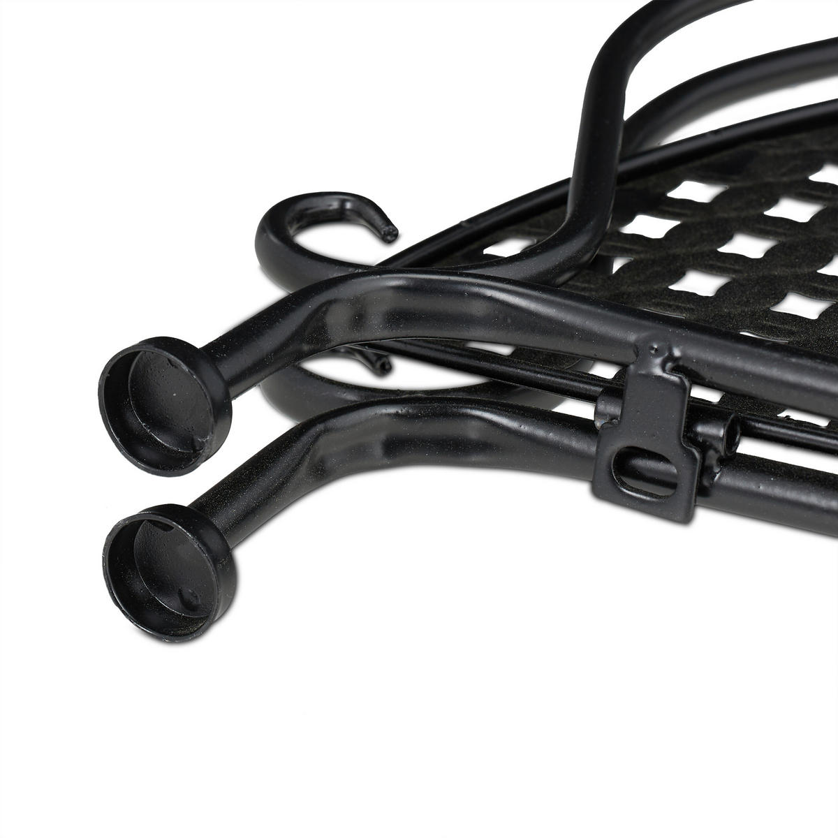 ECKREGAL - Schwarz, Kunststoff/Metall (30/82.5/30cm) - Relaxdays