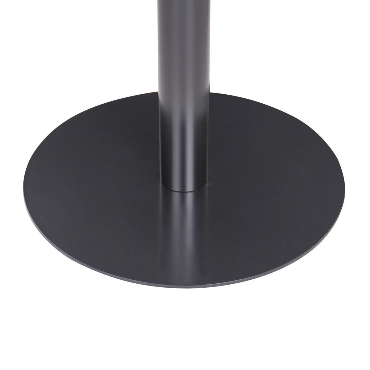 STEHTISCH Schwarz/Dunkelbraun 80/80 cm Morella - Dunkelbraun, Holzwerkstoff (80/80/103cm) - Beliani