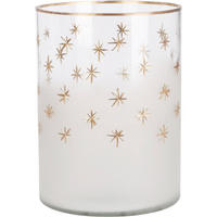 TEELICHTHALTER Glas 10 cm - Weiß, Glas (11.5/15cm) - Home Styling Collection