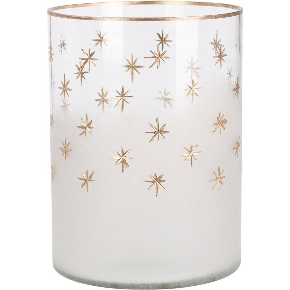 TEELICHTHALTER Glas 10 cm - Weiß, Glas (11.5/15cm) - Home Styling Collection