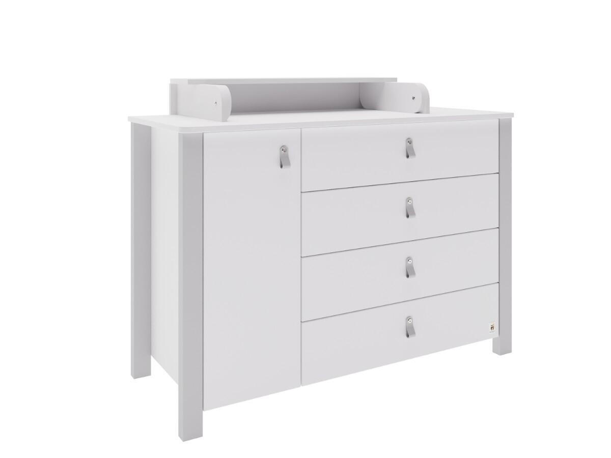 Furnlux Wickeltisch Grau 120x86x120 cm