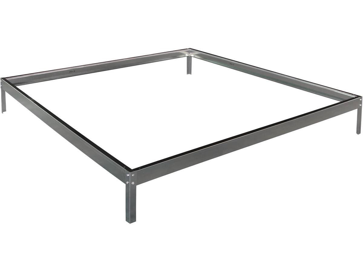 GEWÄCHSHAUS POLYCARBONAT hortensia Zink - Grau, Metall (190/8/192cm) - Habitat Garten