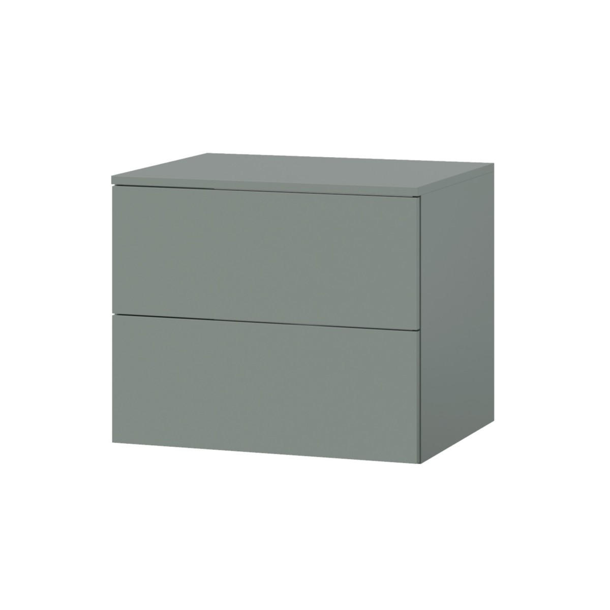 WASCHTISCHUNTERSCHRANK Color 2S 60 Aloe - Dunkelgrün, Holzwerkstoff (60/50/45cm) - mzm24