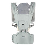 BABYTRAGE Ivy grün Bauchtrage, Rückentrage, Hüftgurt, Mesh-Innenseite, Kopfstütze, 15 kg - Grün, Textil (44/58/32cm) - Cangaroo