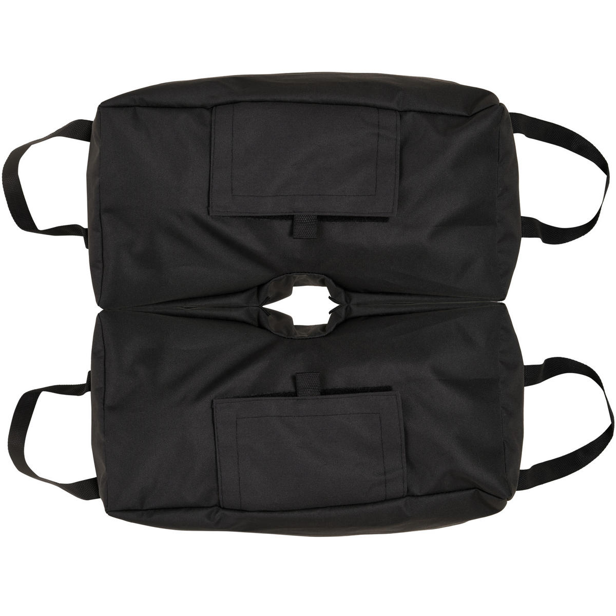 SONNENSCHIRMSTÄNDER Schirmständer Sandsack 2 x Polyestertasche befüllbar 50 kg - Schwarz, Kunststoff (25/50cm) - Outsunny