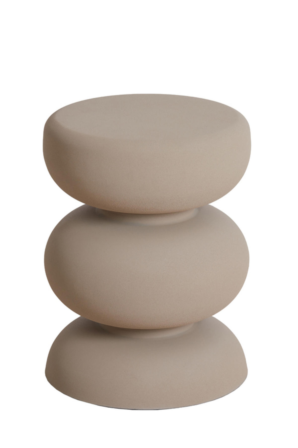BEISTELLTISCH Kobodo Weiß Ø35/46 cm - Weiß, Metall (35/35/46cm) - Light & Living