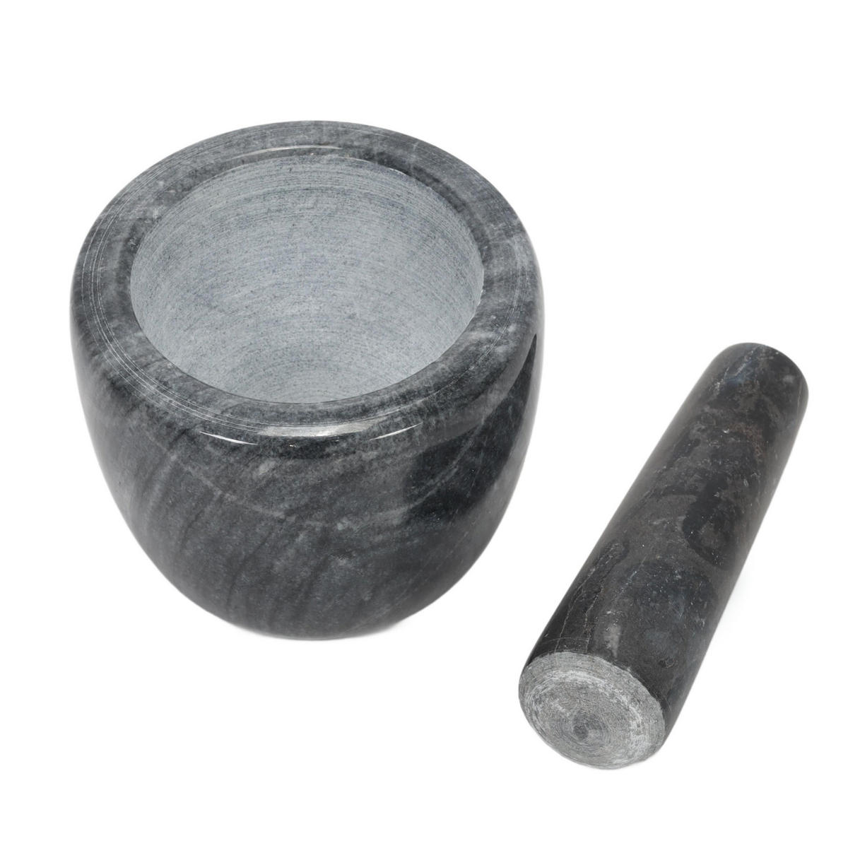 MARMORMÖRSER Gavi 12/12/9 cm - Schwarz, Stein (12/9/12cm) - Excellent Houseware