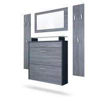 GARDEROBE Malea Fronten in Avola-Anthrazit - Anthrazit, Holzwerkstoff (180/180/23cm) - Vladon