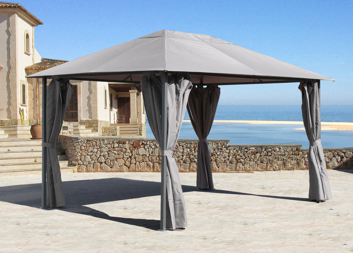 ERSATZDACH Pavillon 3/4 m Grau 250g/m³ - Grau, Textil (297/1/397cm) - QUICK STAR