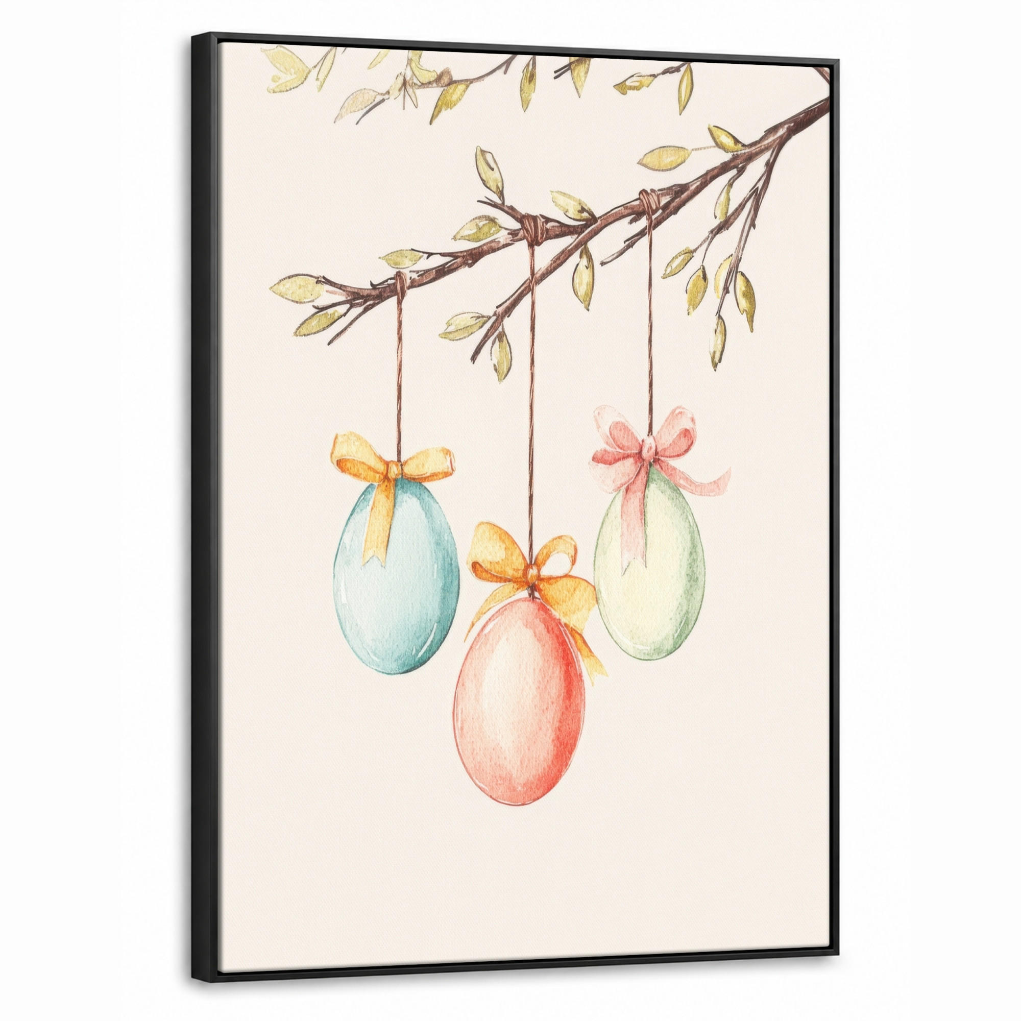 MuchoWow Leinwand Creme 50x70 cm