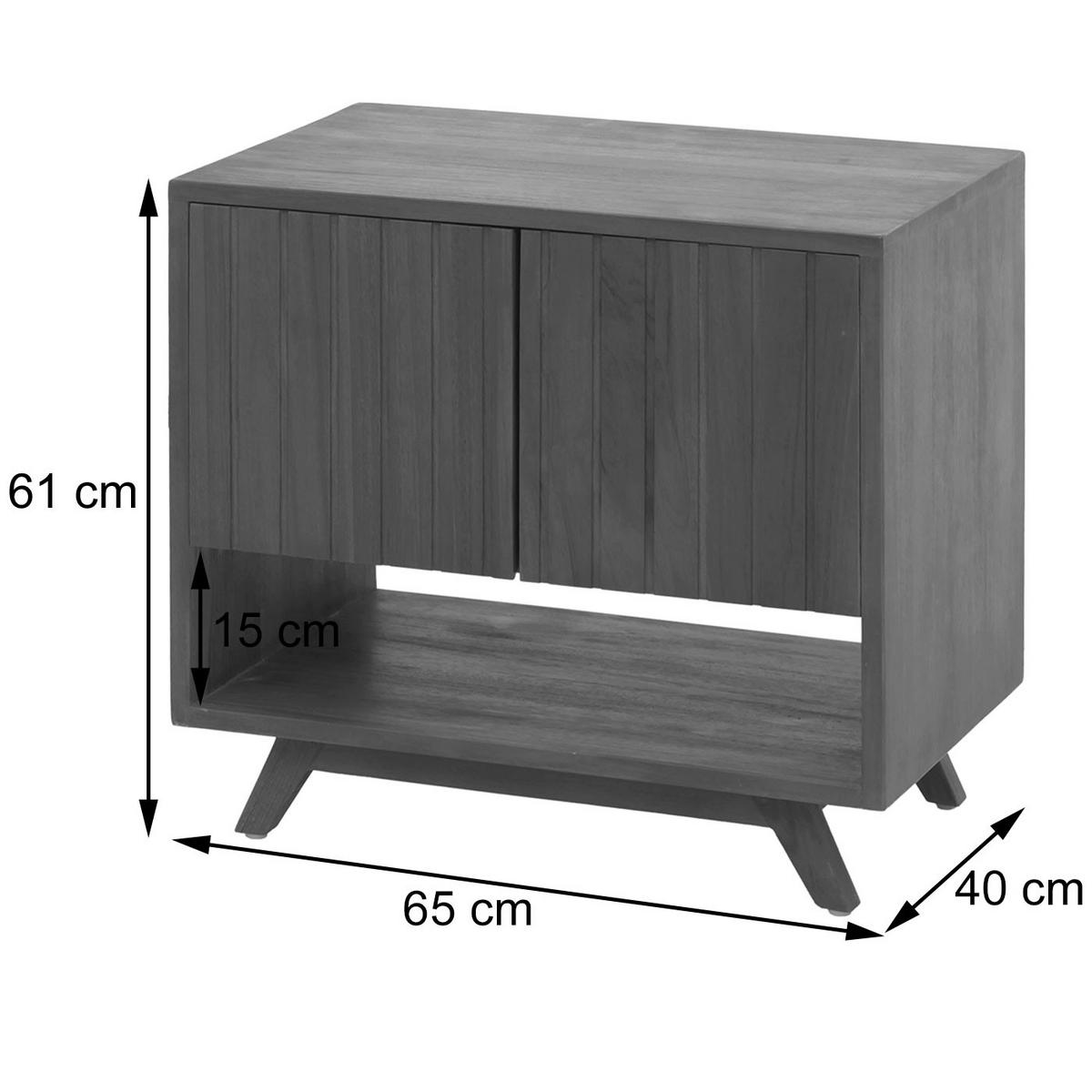 WASCHBECKENUNTERSCHRANK Braun - Braun, Holz (65/61/40cm) - MCW
