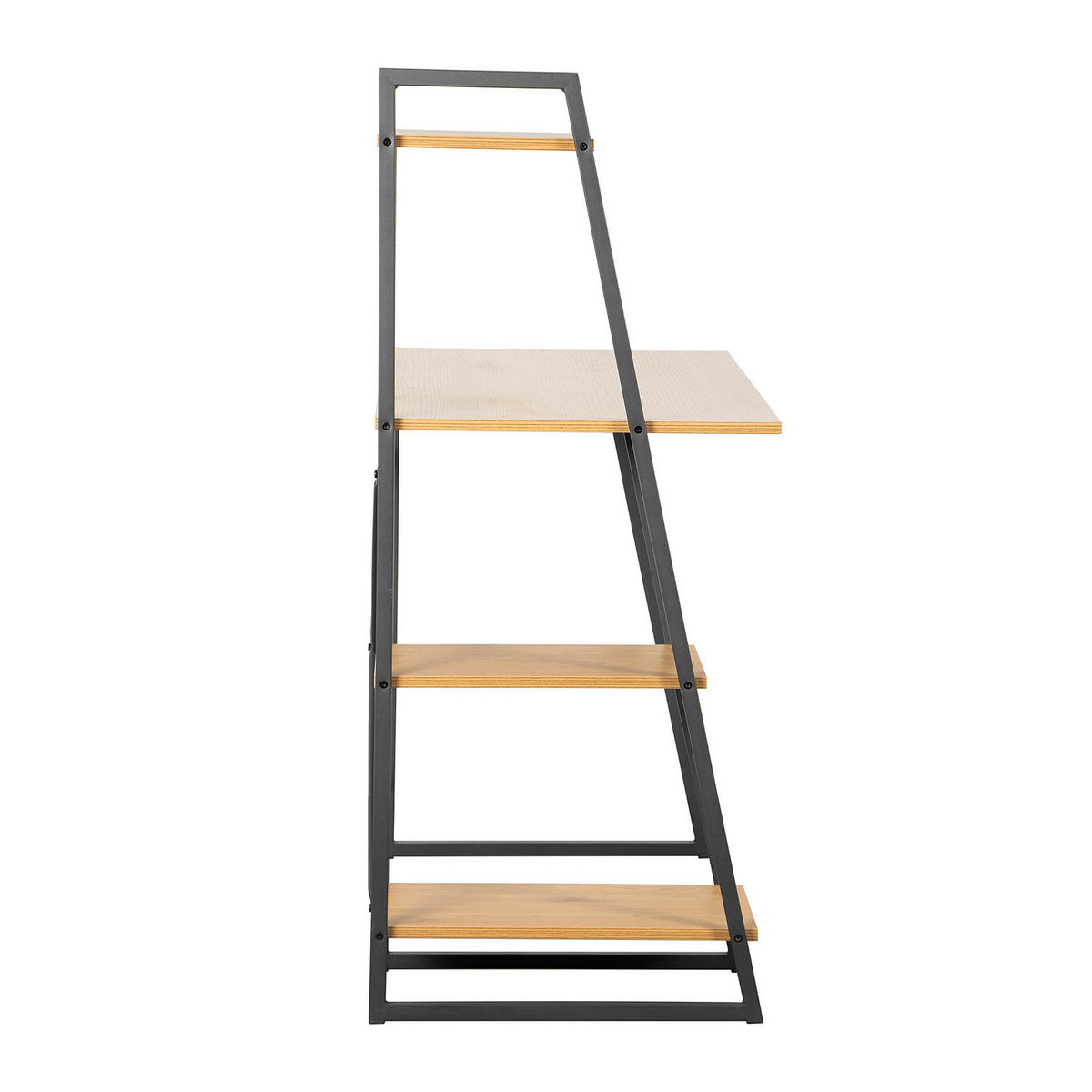 SCHREIBTISCH - Eiche Dekor - Eichefarben/Schwarz, Holzwerkstoff/Metall (50/105/117cm) - home24