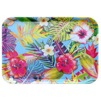 TABLETT Tropical, rechteckige Melamin Serviertablett 45x31 cm - Multicolor, Kunststoff (31/2/45cm) - Lashuma