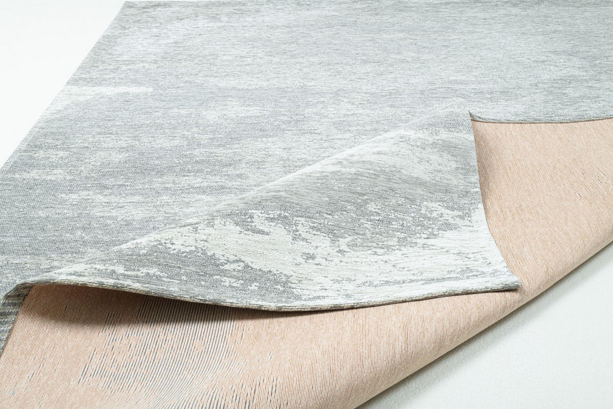 WEBTEPPICH Heritage 80x150 cm - Silberfarben, Textil (80/150cm) - THEKO